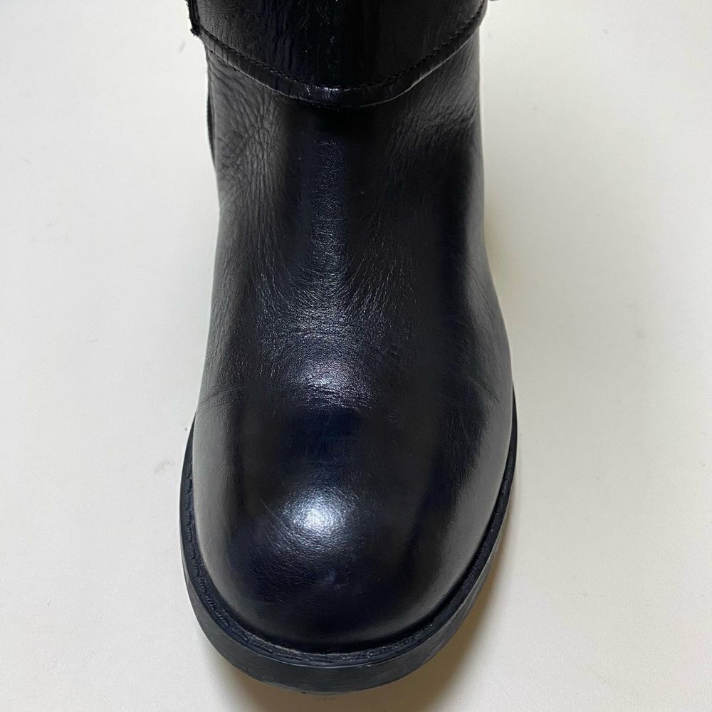 Clarks Women’s Pita Arizona Black Leather Full Zip Knee High Riding Boots Sz 6.5 - Picture 6 of 16